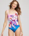 Chico's Gottex Under The Sea Square Neck One Piece In Multi