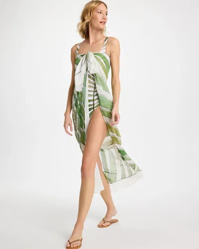 Chico's Gottex Willow Pareo In Green