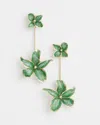 Shop Chico's Green Flower Drop Earrings |