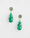 Chico's Green Teardrop Earrings |  In Green