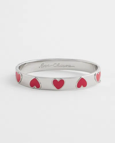 Chico's Heart Bangle Size Medium/large |  In Red