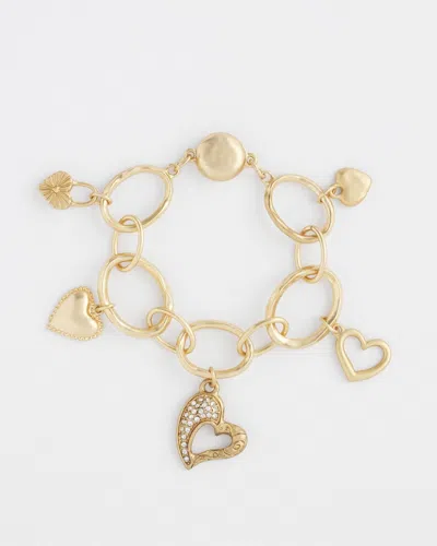 Chico's Heart Charm Bracelet |  In Gold