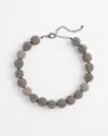 Chico's Hematite Seed Bead Bib Necklace |  In Hematite