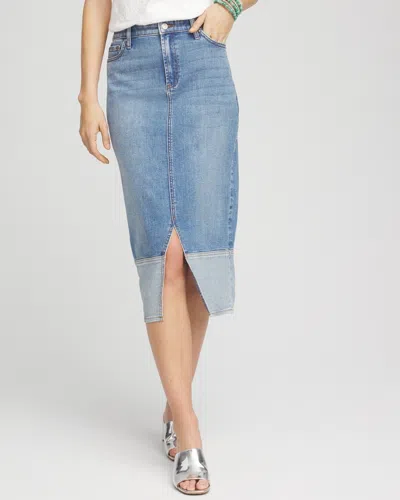 Chico's High-rise Jean Skirt In Vivien Indigo Size 16/18 |
