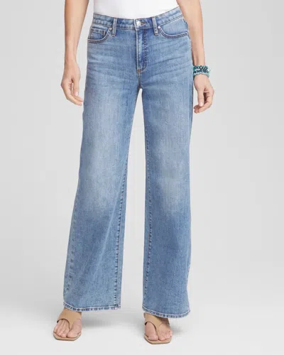 Chico's High Rise Wide Leg Jeans In Denim
