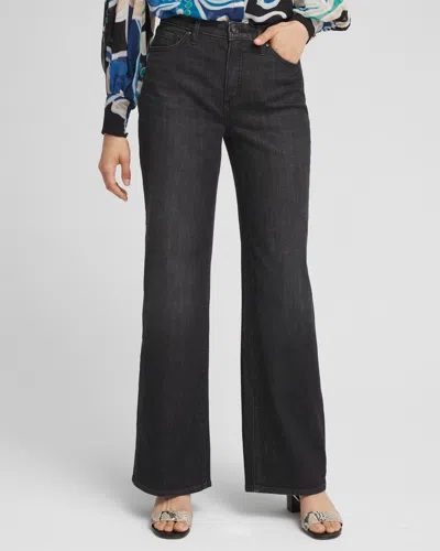 Chico's High Rise Wide Leg Jeans In Ginerva Wash Size 14 |