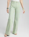 Chico's Petite High Rise Wide Leg Jeans In Green Size 16p/18p |  In Moroccan Mint