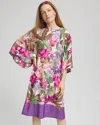 Chico's Island Angel-sleeve Boat Neck Dress In White In Sand