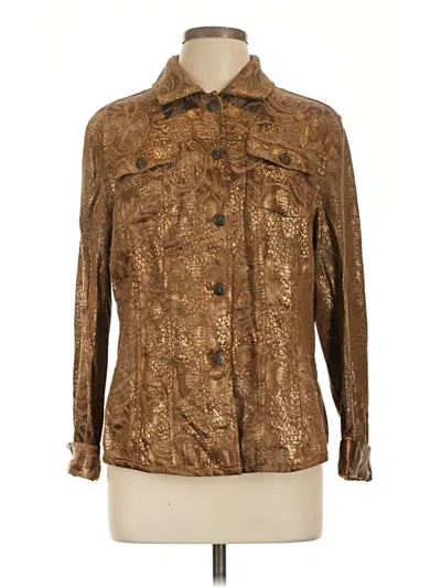 Pre-owned Chico's Jacket In Brown