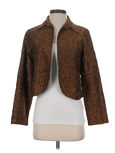 Pre-owned Chico's Jacket In Brown