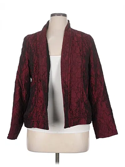 Pre-owned Chico's Jacket In Burgundy