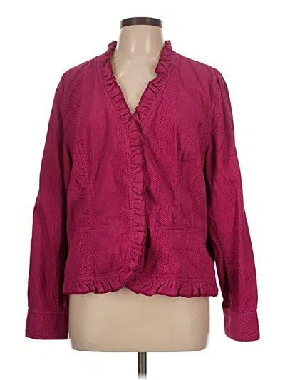Pre-owned Chico's Jacket In Burgundy