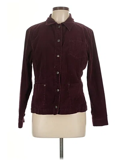 Pre-owned Chico's Jacket In Burgundy