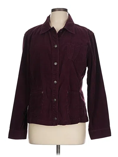 Pre-owned Chico's Jacket In Burgundy