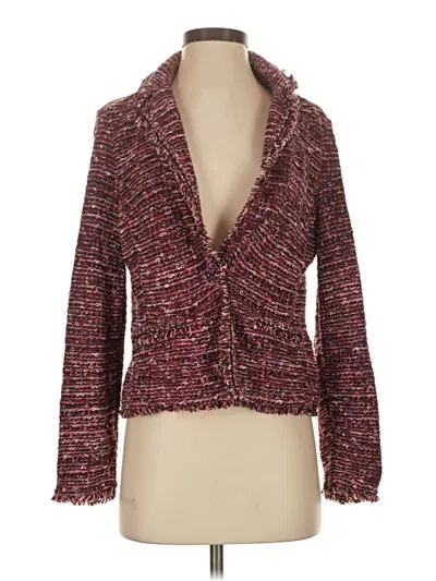 Pre-owned Chico's Jacket In Burgundy