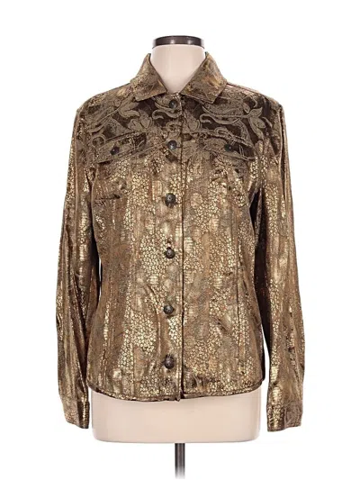 Pre-owned Chico's Jacket In Gold