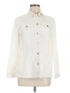 Chico's Denim Jacket In Ivory