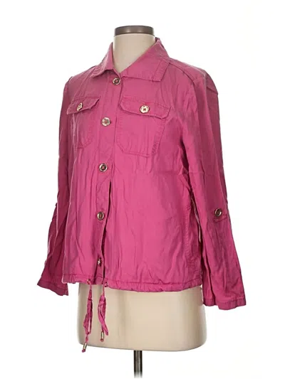Pre-owned Chico's Jacket In Pink