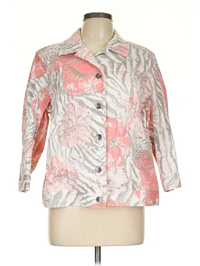 Pre-owned Chico's Jacket In Pink