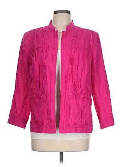 Pre-owned Chico's Jacket In Pink