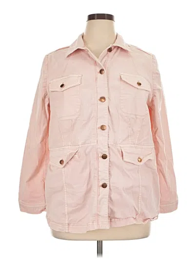 Pre-owned Chico's Jacket In Pink