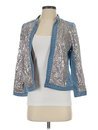 Pre-owned Chico's Jacket In Silver