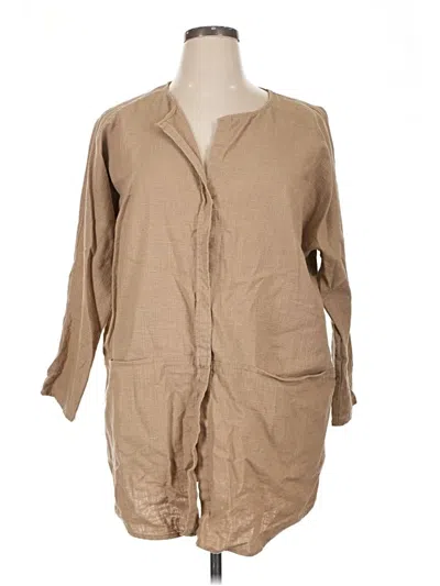 Pre-owned Chico's Jacket In Tan
