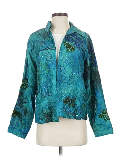 Pre-owned Chico's Jacket In Teal