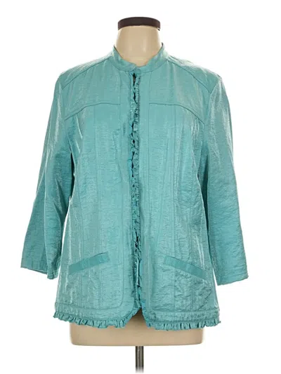 Pre-owned Chico's Jacket In Teal