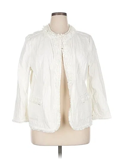 Pre-owned Chico's Jacket In White