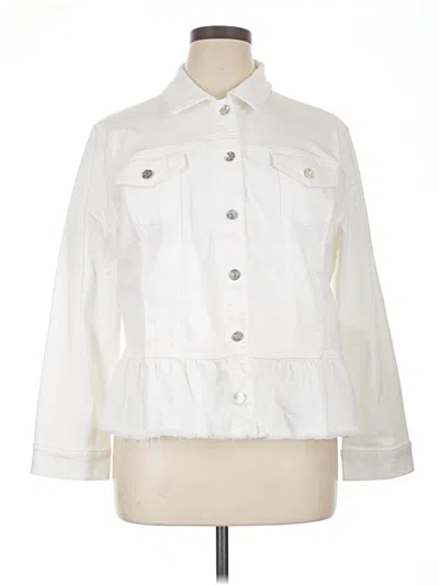 Pre-owned Chico's Jacket In White