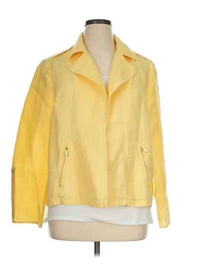 Pre-owned Chico's Jacket In Yellow