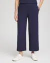 Chico's Jacquard Knit Cropped Pants In Blue Size 20/22 |  Zenergy Activewear In Passport Blue