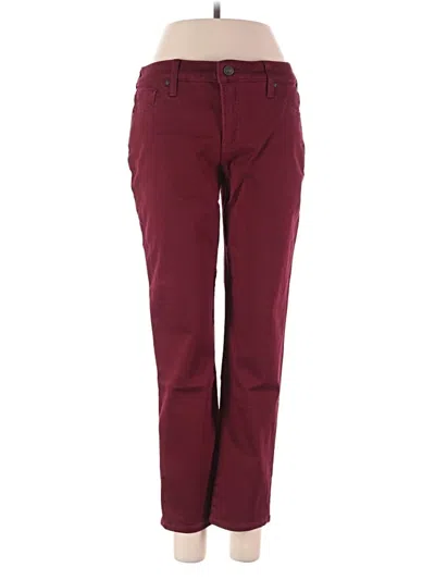 Pre-owned Chico's Jeans In Burgundy