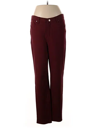 Pre-owned Chico's Jeans In Burgundy