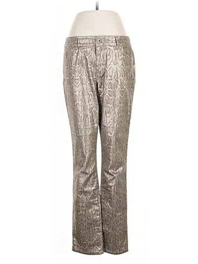 Pre-owned Chico's Jeggings In Gold
