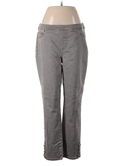 Pre-owned Chico's Jeggings In Gray