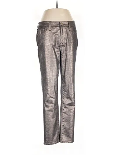 Pre-owned Chico's Jeggings In Silver