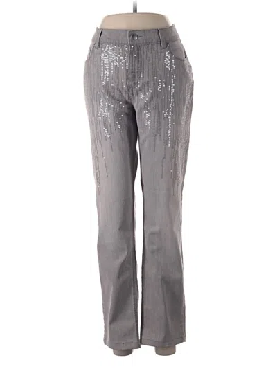 Pre-owned Chico's Jeggings In Silver