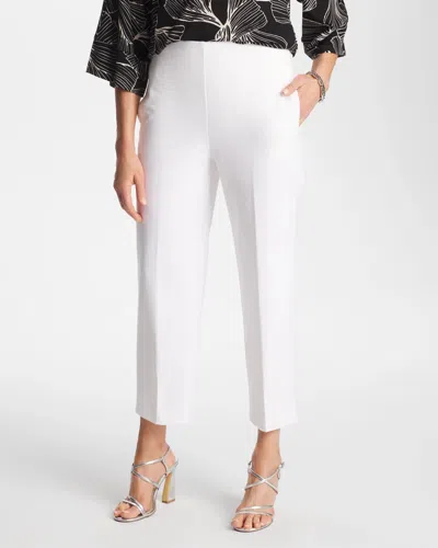 Chico's Juliet Bi-stretch Slim Ankle Pants In White