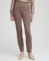 Chico's Juliet Embellished Ankle Pants In Warm Mocha Size 18 |  In Warm Mocha