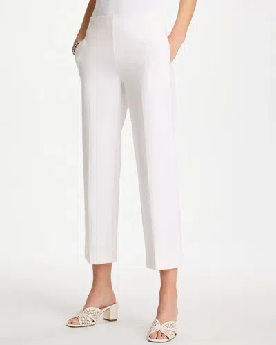 Chico's Juliet Lightweight Straight Crop Pants In White