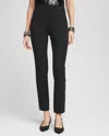 Chico's Juliet Side Sequin Ankle Pants In Black Size 16 |  In Black