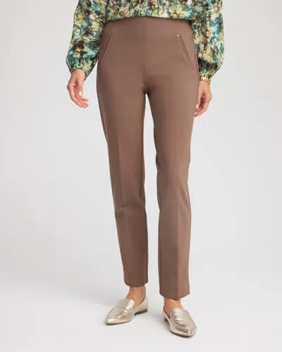 Chico's Juliet Slim Ankle Pants In Dried Mushroom