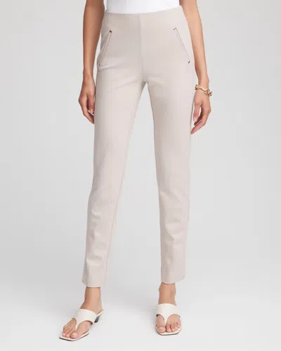 Chico's Juliet Slim Ankle Pants In Taupe In Brown