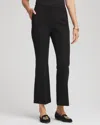 Chico's Juliet Slim Cropped-flare Pants In Black In Black