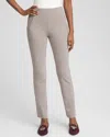 Chico's Juliet Slim Trim Detail Ankle Pants In Rocky Mountain In Gray
