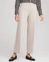 Chico's Juliet Slim Wide-leg Cropped Pants In Taupe In Gray
