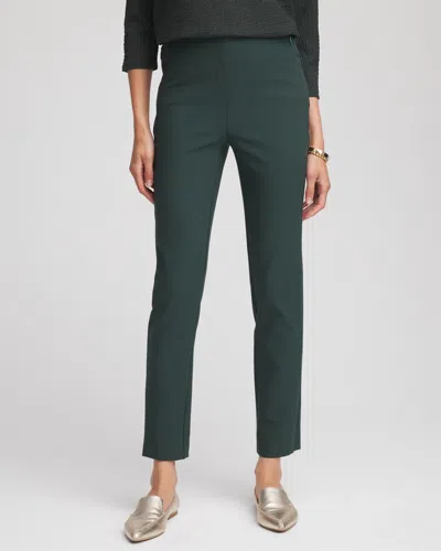 Chico's Juliet Straight Ankle Pants In Darkest Spruce In Green