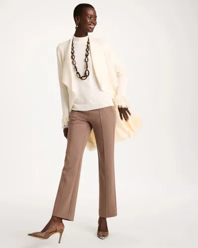 Chico's Juliet Straight Ankle Pants In Taupe In Brown
